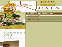 Tablet Screenshot of calvadafoods.com